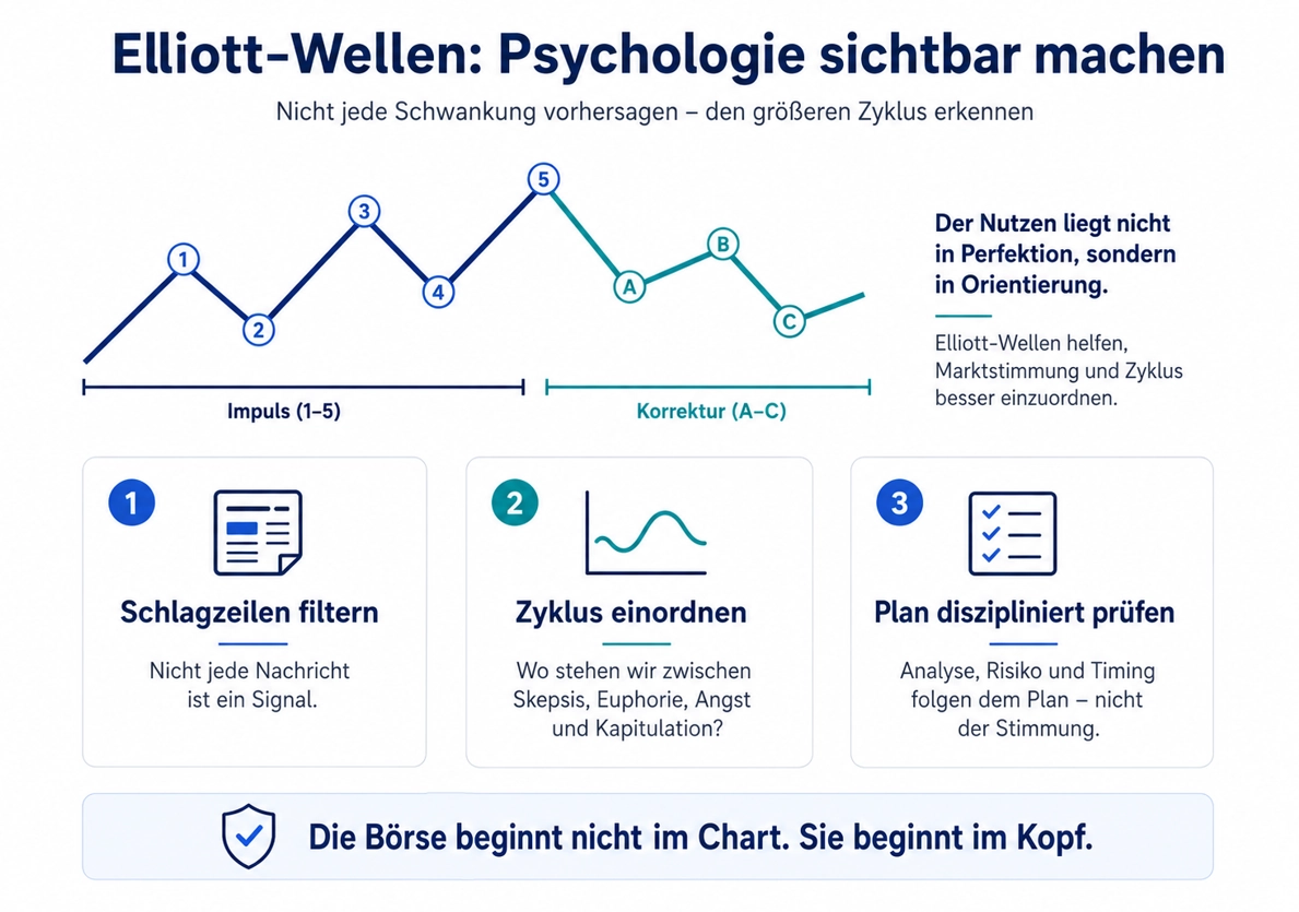 Elliott-Wellen machen Marktpsychologie sichtbar